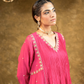 Pink 5 boota kurta set