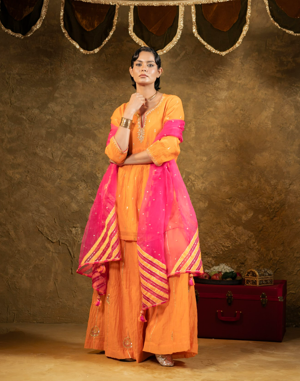 High Slit Sharara Set