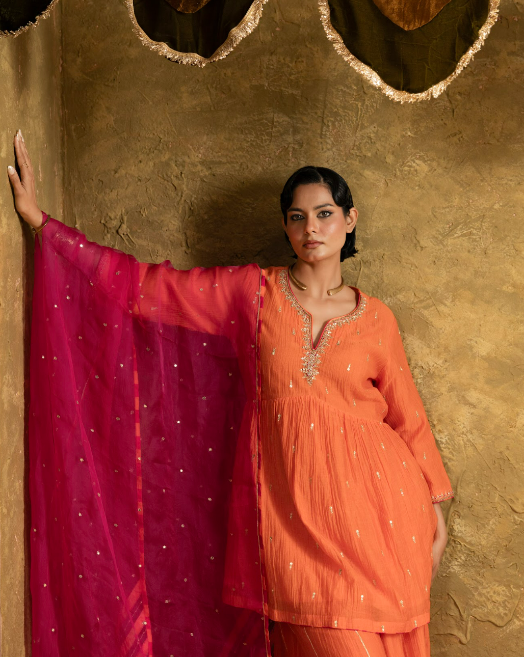 High Slit Sharara Set