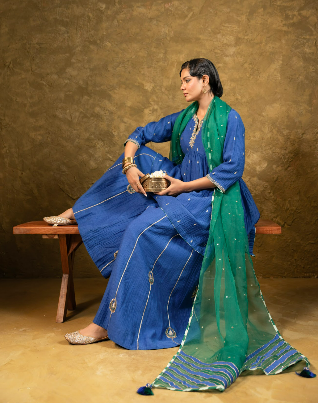High Slit Sharara Set