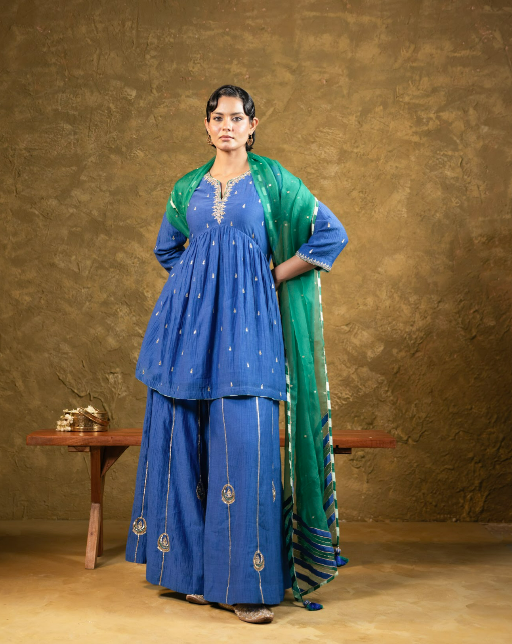 High Slit Sharara Set