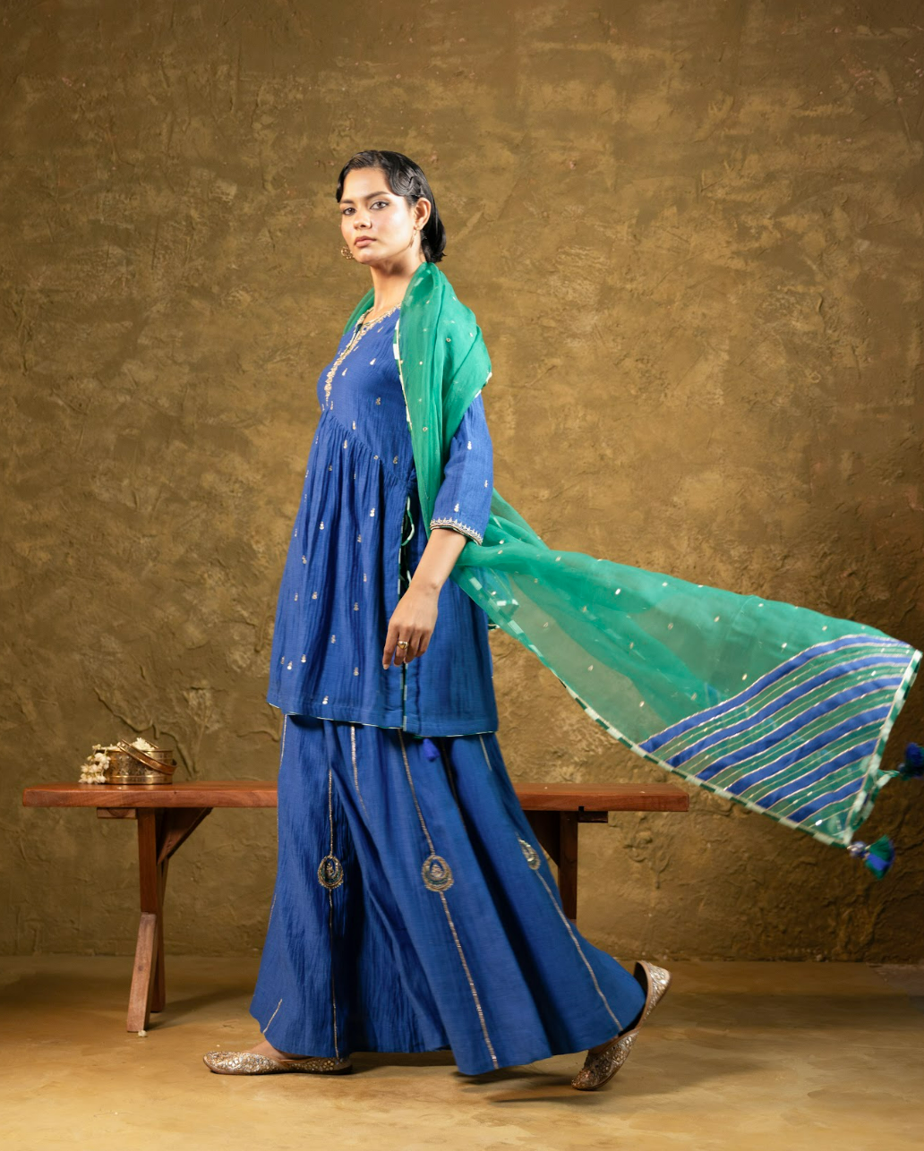 High Slit Sharara Set