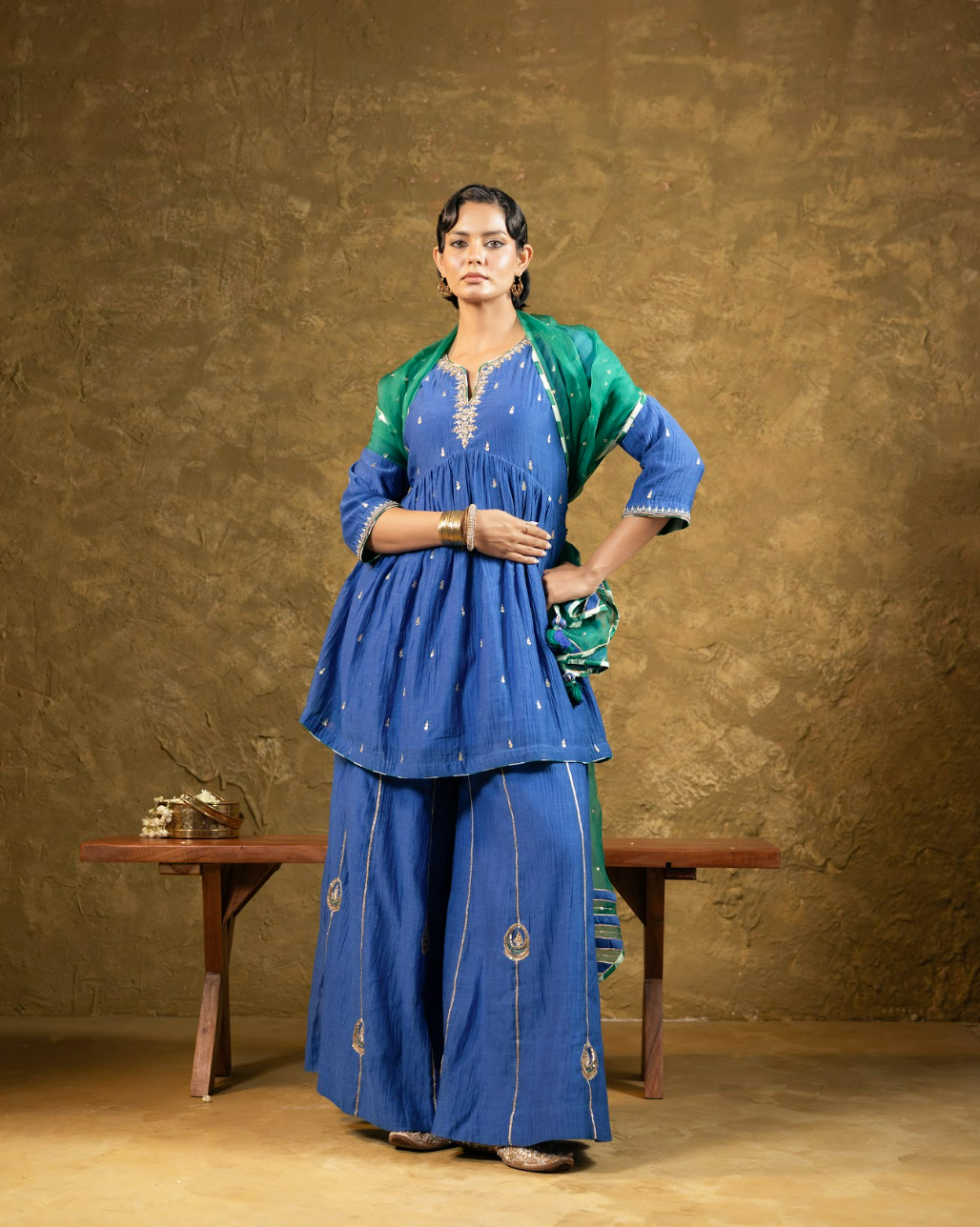 High Slit Sharara Set