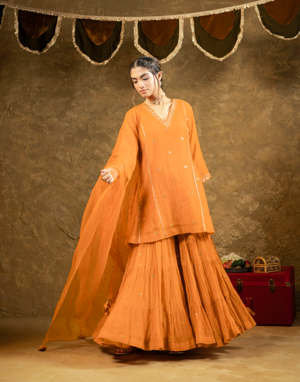 Chaand Booti Sharara Set