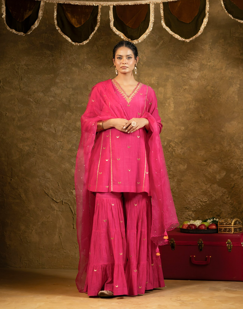 Chaand Booti Sharara Set
