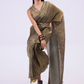 Smoke Pre draped Saree