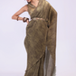 Smoke Pre draped Saree