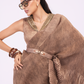 Smoke Pre draped Saree
