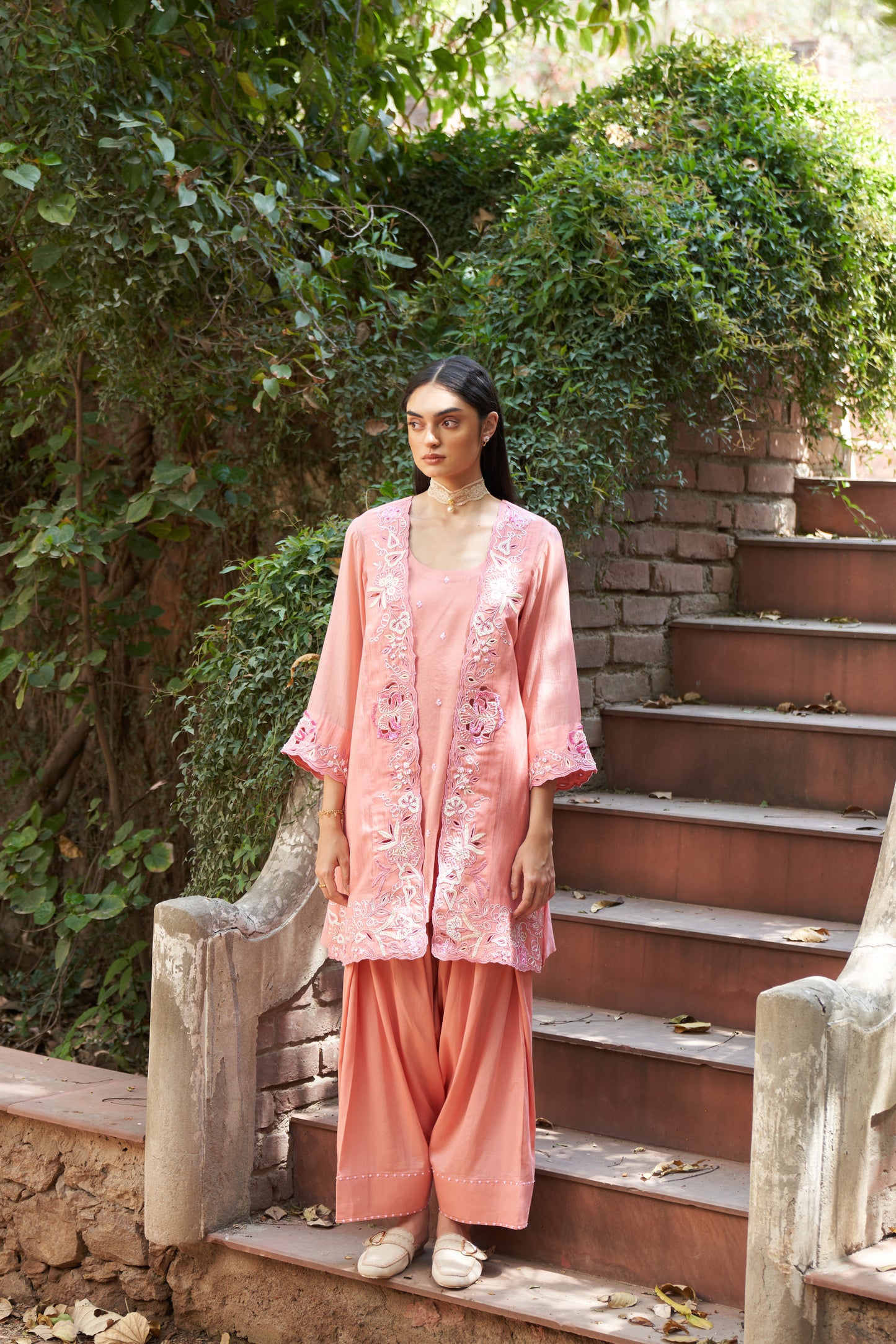 Blossom Cape Farshi Set