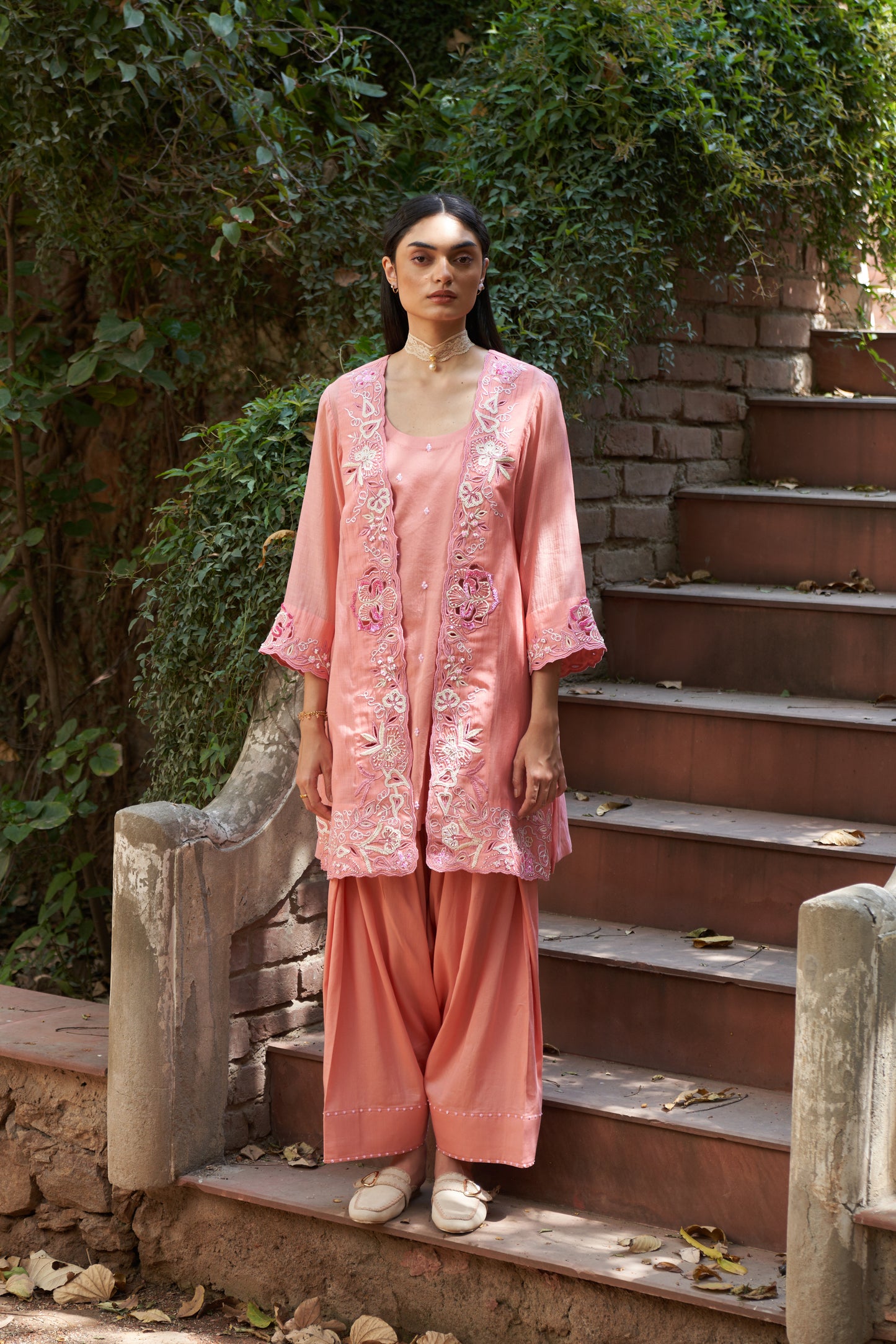 Blossom Cape Farshi Set