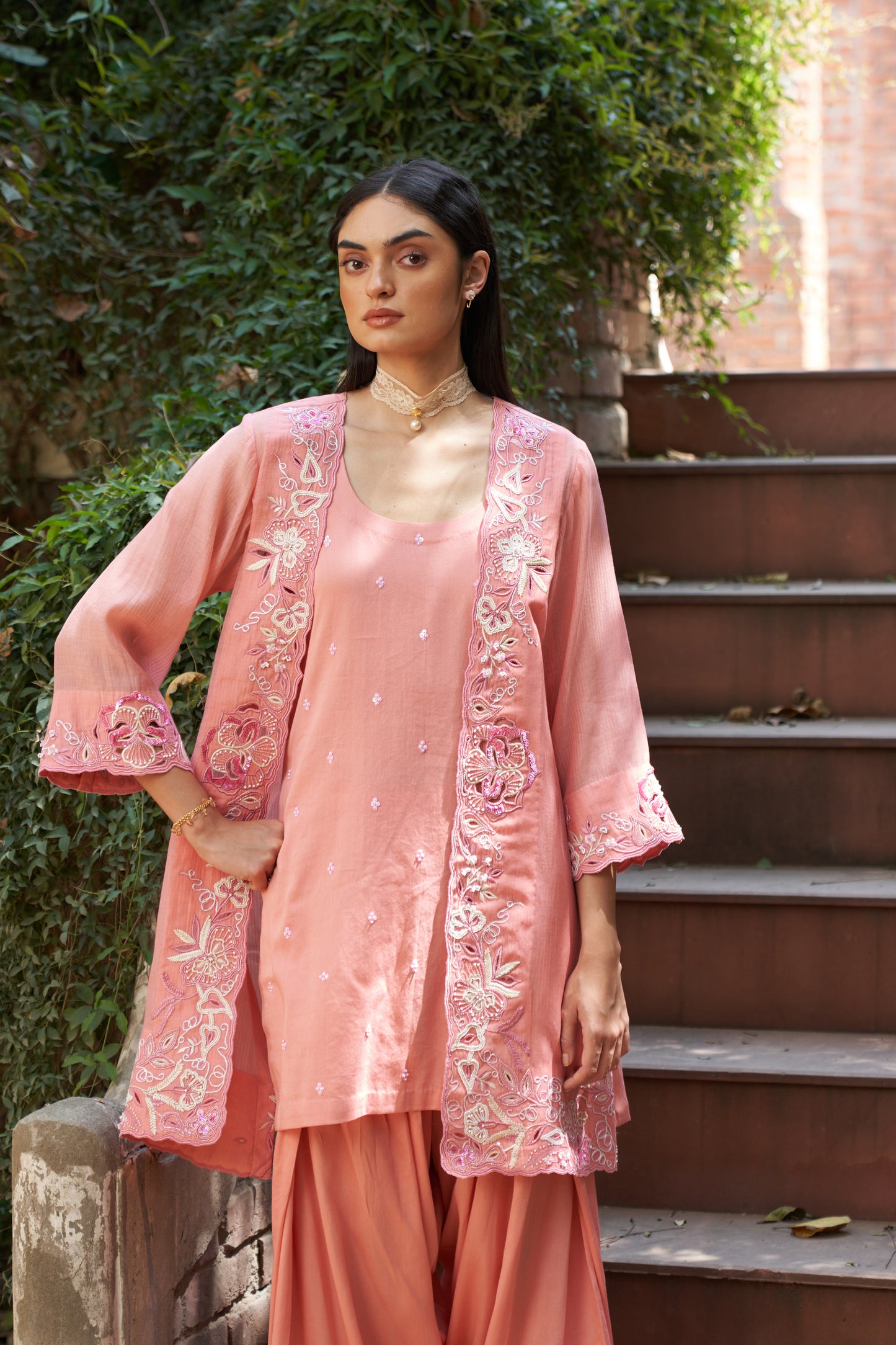 Blossom Cape Farshi Set