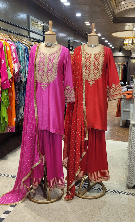 Dupatta georgette with Mukesh work