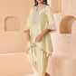 Asymmetrical short length shirt with Narrow salwar