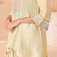 Asymmetrical short length shirt with Narrow salwar