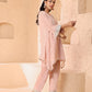 Asymmetrical short length shirt with narrow salwar