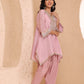 Asymmetrical short length shirt with Narrow salwar