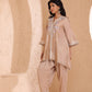 Asymmetrical short length shirt with narrow salwar