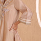 Asymmetrical short length shirt with narrow salwar