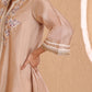 Asymmetrical short length shirt with narrow salwar