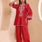 Straight short length shirt with Farsi salwar