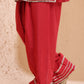 Straight short length shirt with Farsi salwar