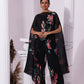 Black Flower Kaftan & Pant