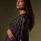 Purple Draped Dress