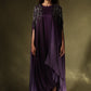 Purple Draped Dress