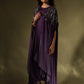Purple Draped Dress