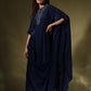 Midnight Draped Dress