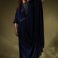 Midnight Draped Dress