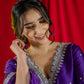 Purple Gota Patti Kurta Set