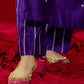 Purple Gota Patti Kurta Set