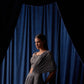 Grey Lycra Draped Saree