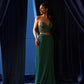 Sea Green Cocktail Sequin Saree