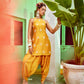 Mustard Short Kurta With Tulip Pant