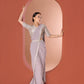 Light Grey Draped Saree