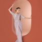 Light Grey Draped Saree